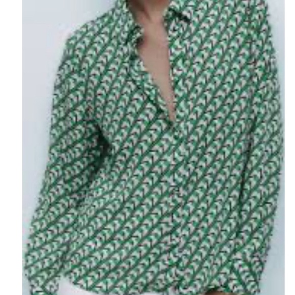 NWT Zara Geometric Satin Tops for Women - Picture 3 of 5